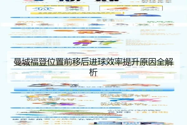 曼城福登位置前移后进球效率提升原因全解析